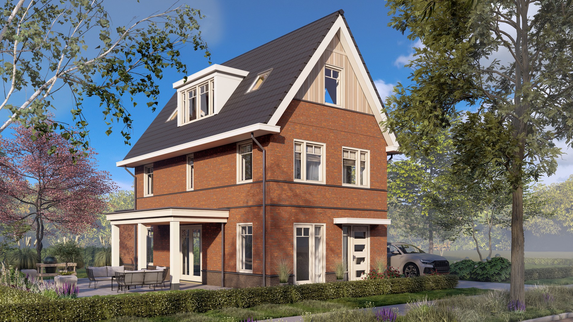 Ontdek onze ruime vrijstaande woning, waar moderne architectuur en een slimme indeling samenkomen. Perfect voor gezinnen die houden van luxe, comfort én extra ruimte!